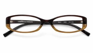 Corinne McCormack Sally 18583 Eyeglass Frames Brown Amber 53-17-140 Women